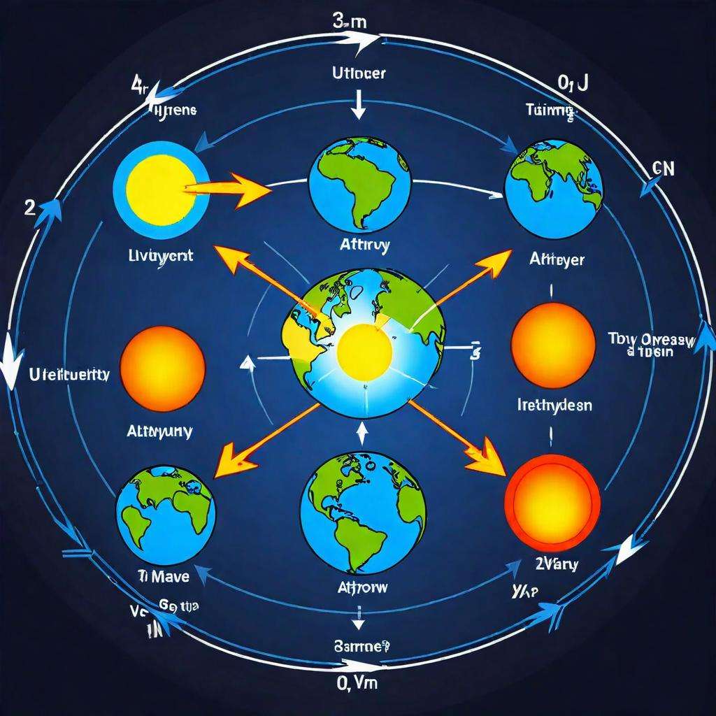 Diagram of UV ray intensity at different times of day and altitudes.